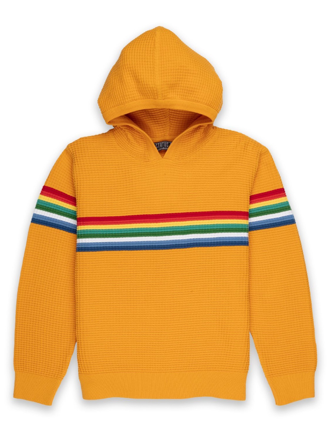 

Status Quo Boys Yellow & Blue Striped Pullover