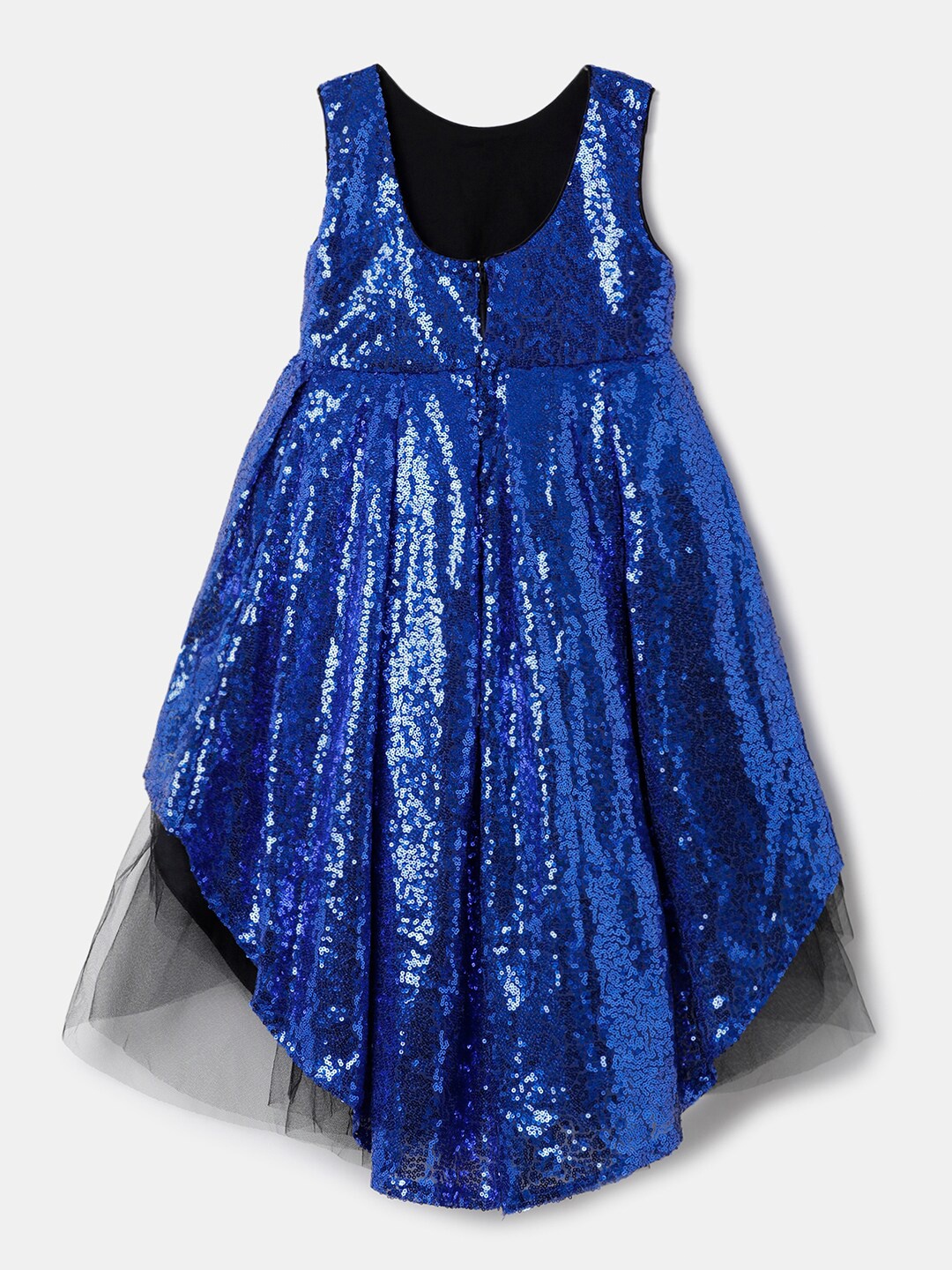 

Hopscotch Blue Embellished Asymmetric Dress