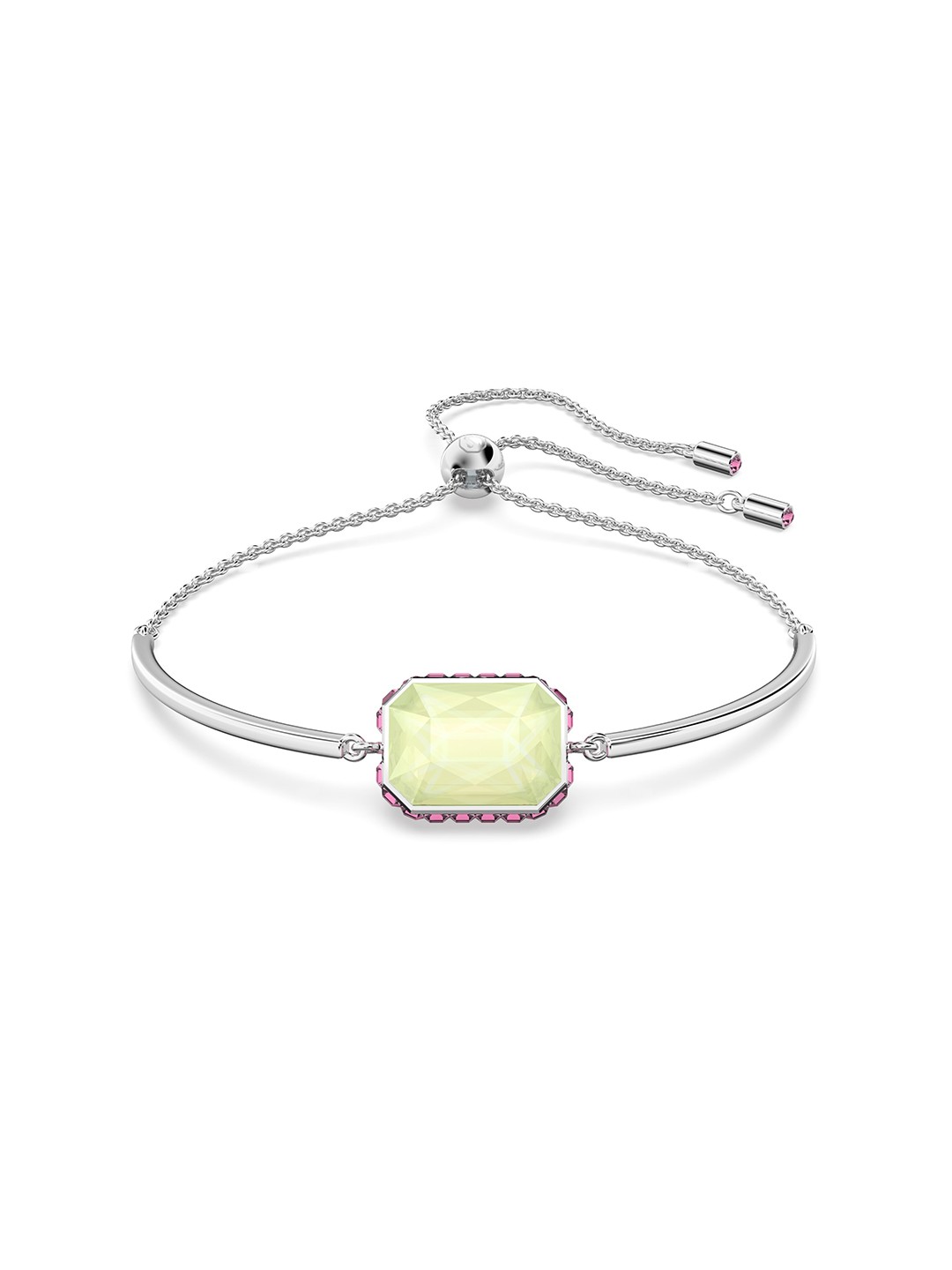 

SWAROVSKI Women Multicoloured Crystals Rhodium-Plated Wraparound Bracelet, Multi