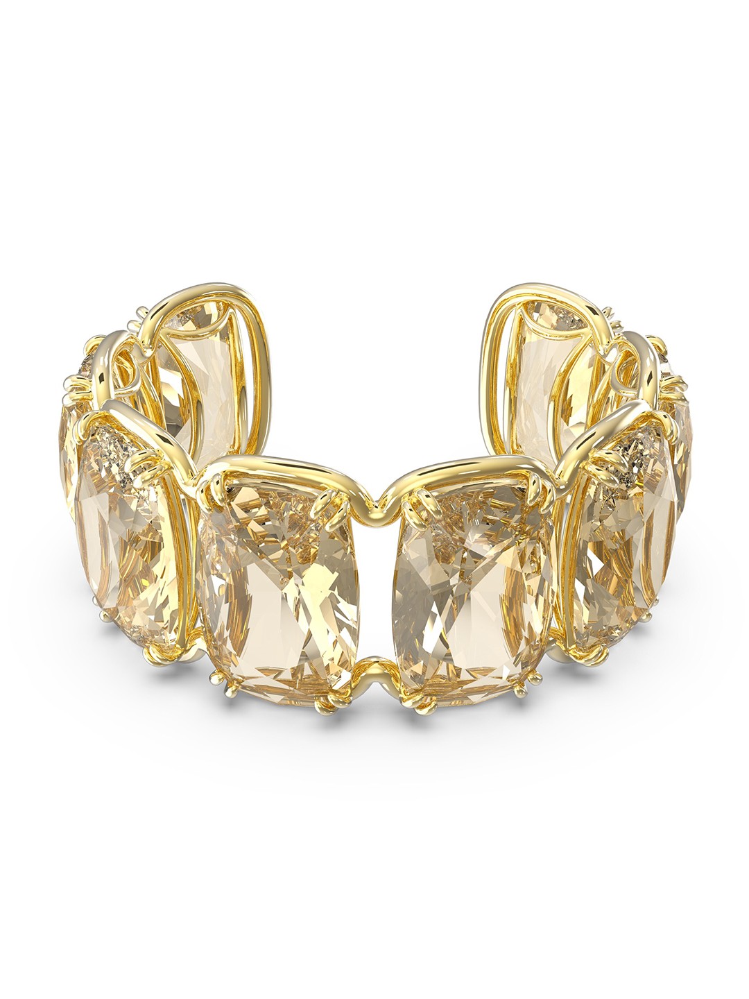 

SWAROVSKI Women Gold-Toned Crystals Gold-Plated Cuff Bracelet
