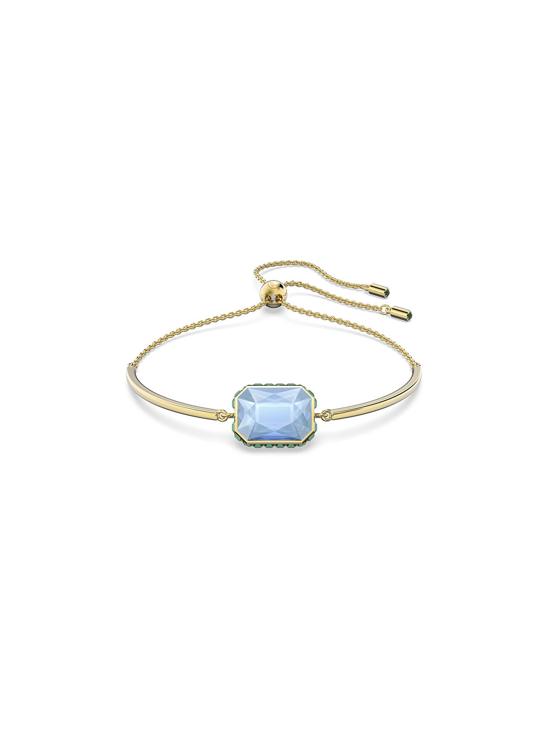 

SWAROVSKI Women Gold-Toned & Blue Crystals Gold-Plated Charm Bracelet