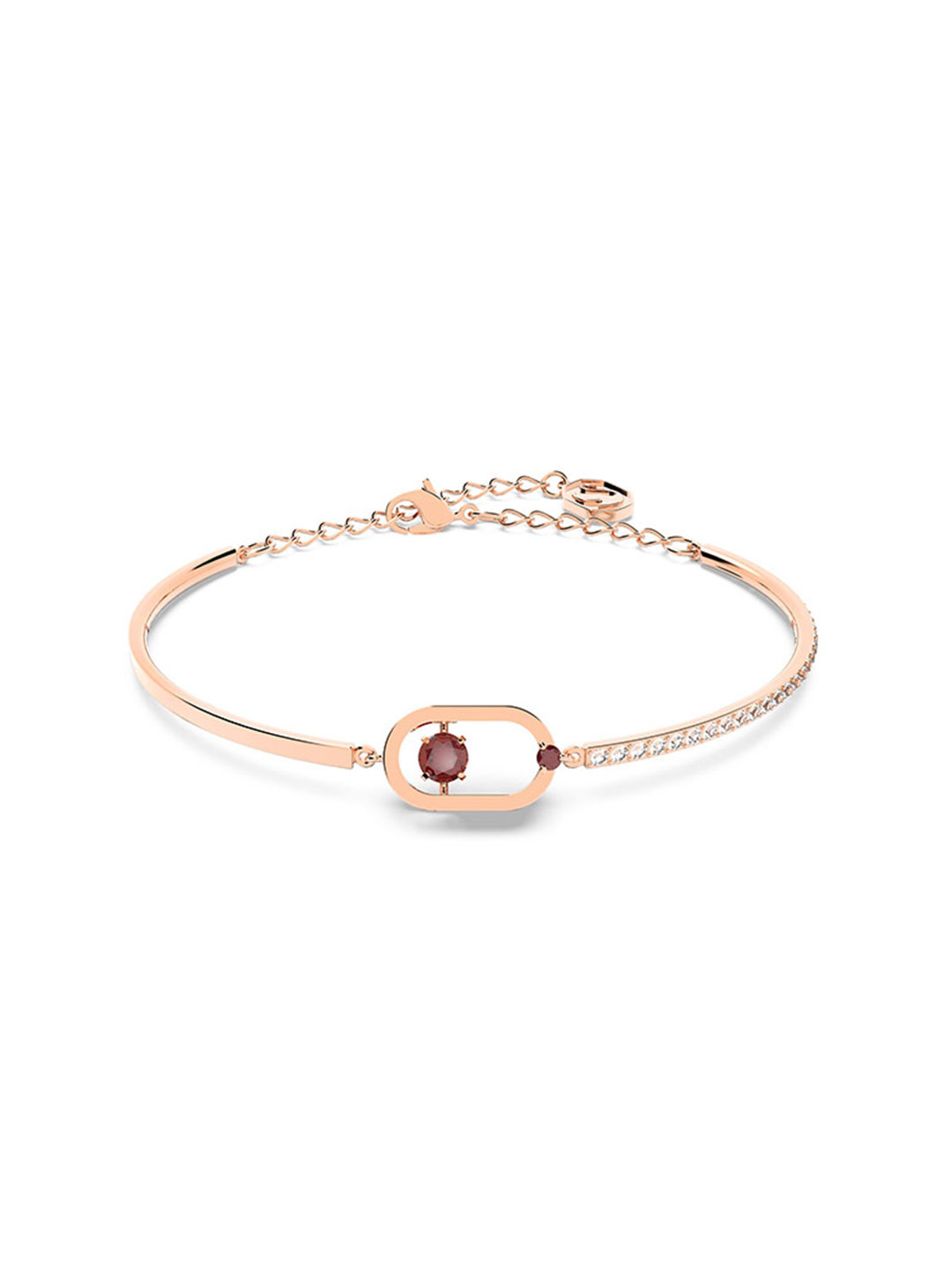 

SWAROVSKI Women Gold-Toned & Red Crystals Rose Gold-Plated Charm Bracelet