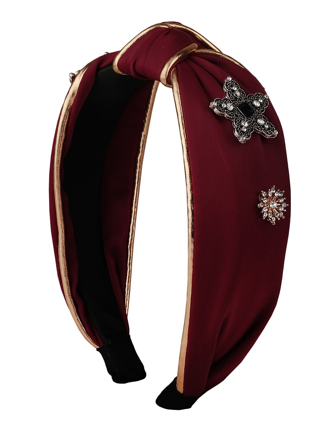 

Vembley Women Red & Gold-Toned Embellished Hairband