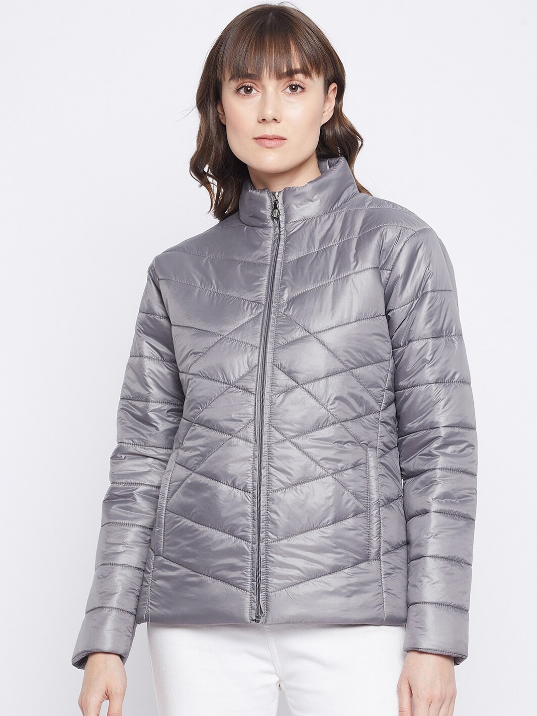 

Adobe Women Grey Lightweight Padded Jacket