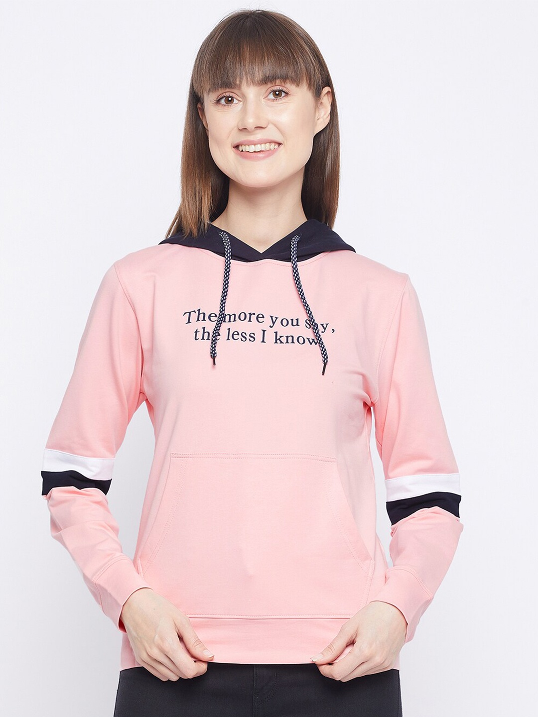 

Adobe Women Pink Hooded Sweatshirt