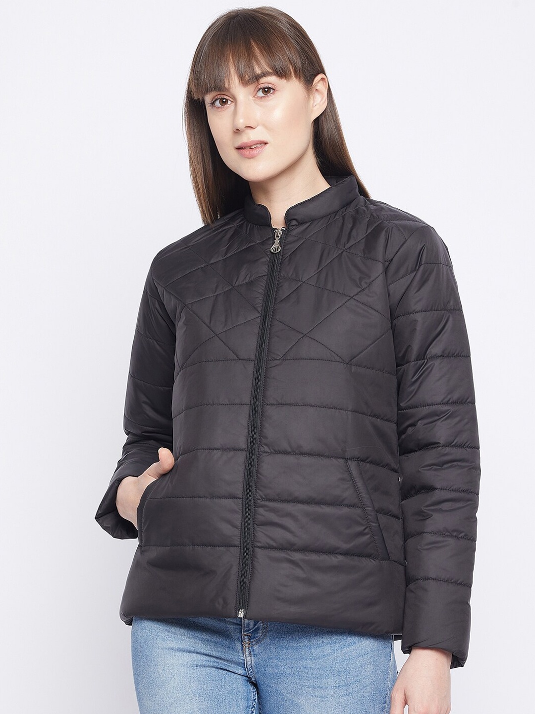 

Adobe Women Black Lightweight Padded Jacket