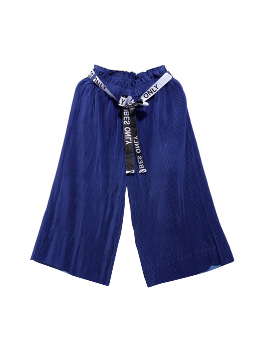 

UNDER FOURTEEN ONLY Girls Blue Cotton Shorts