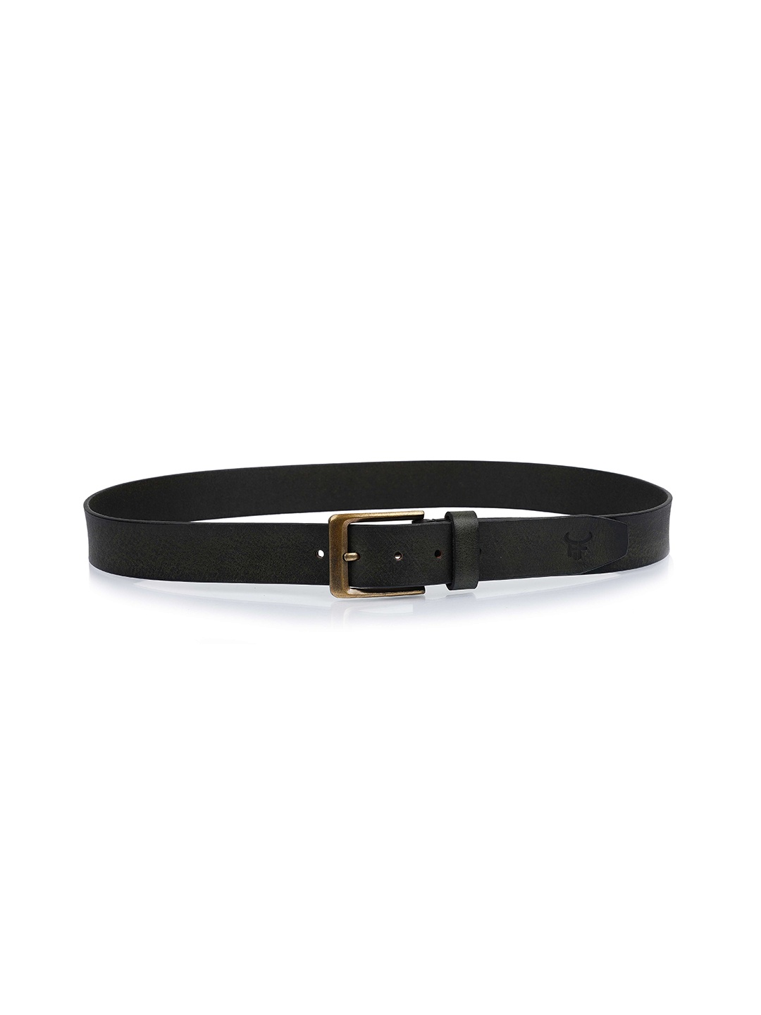 

Fusion Threads Men Olive Green Textured Leather Belt