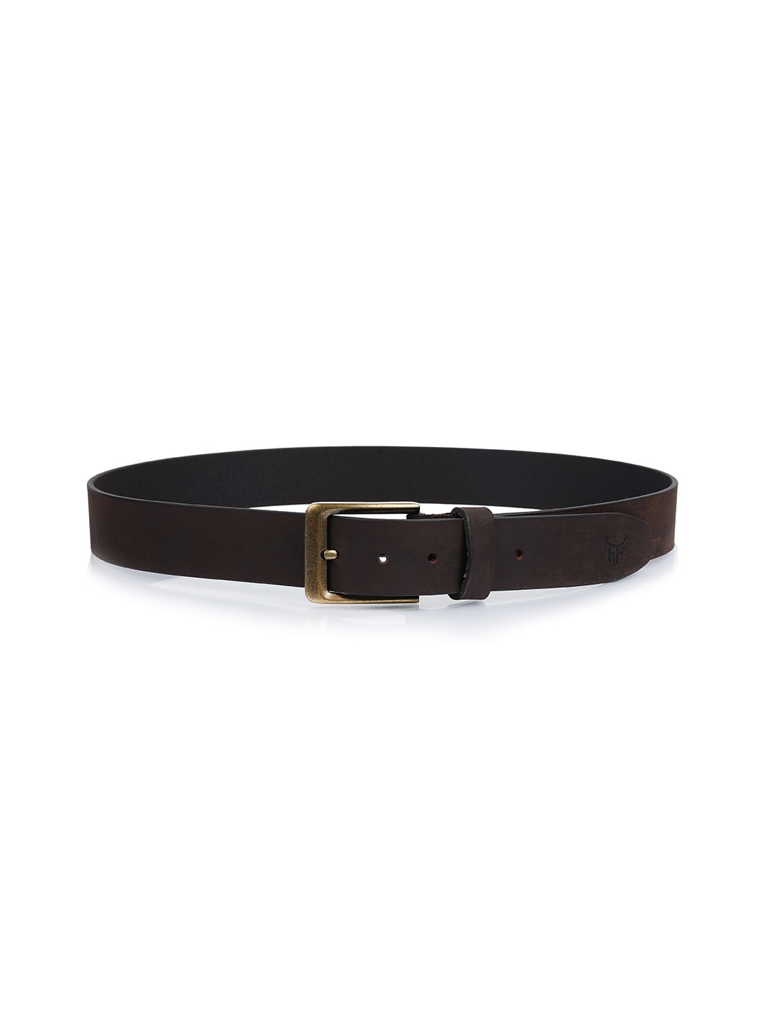 

Fusion Threads Men Brown Textured Genuine Leather Belt