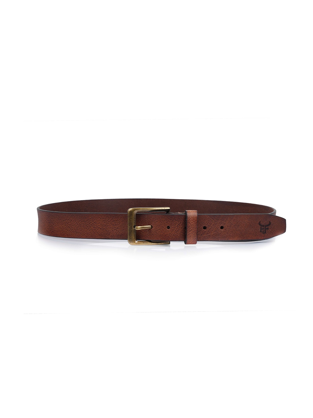 

Fusion Threads Men Brown Solid Leather Belt