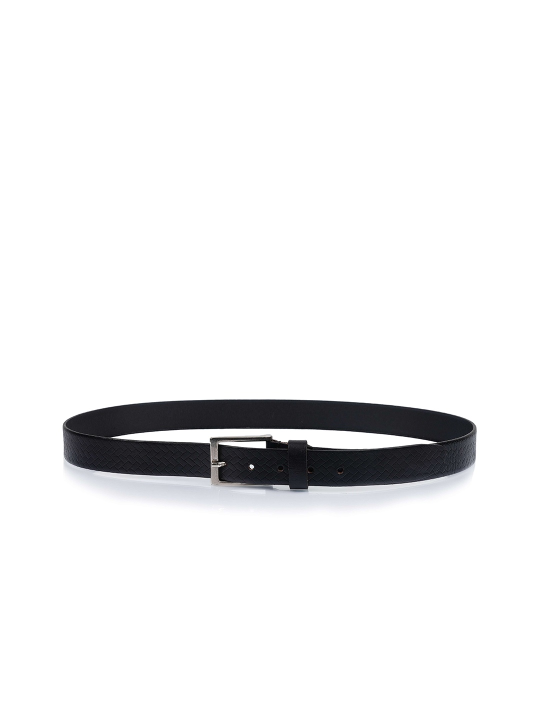 

Fusion Threads Men Black Textured Leather Belt