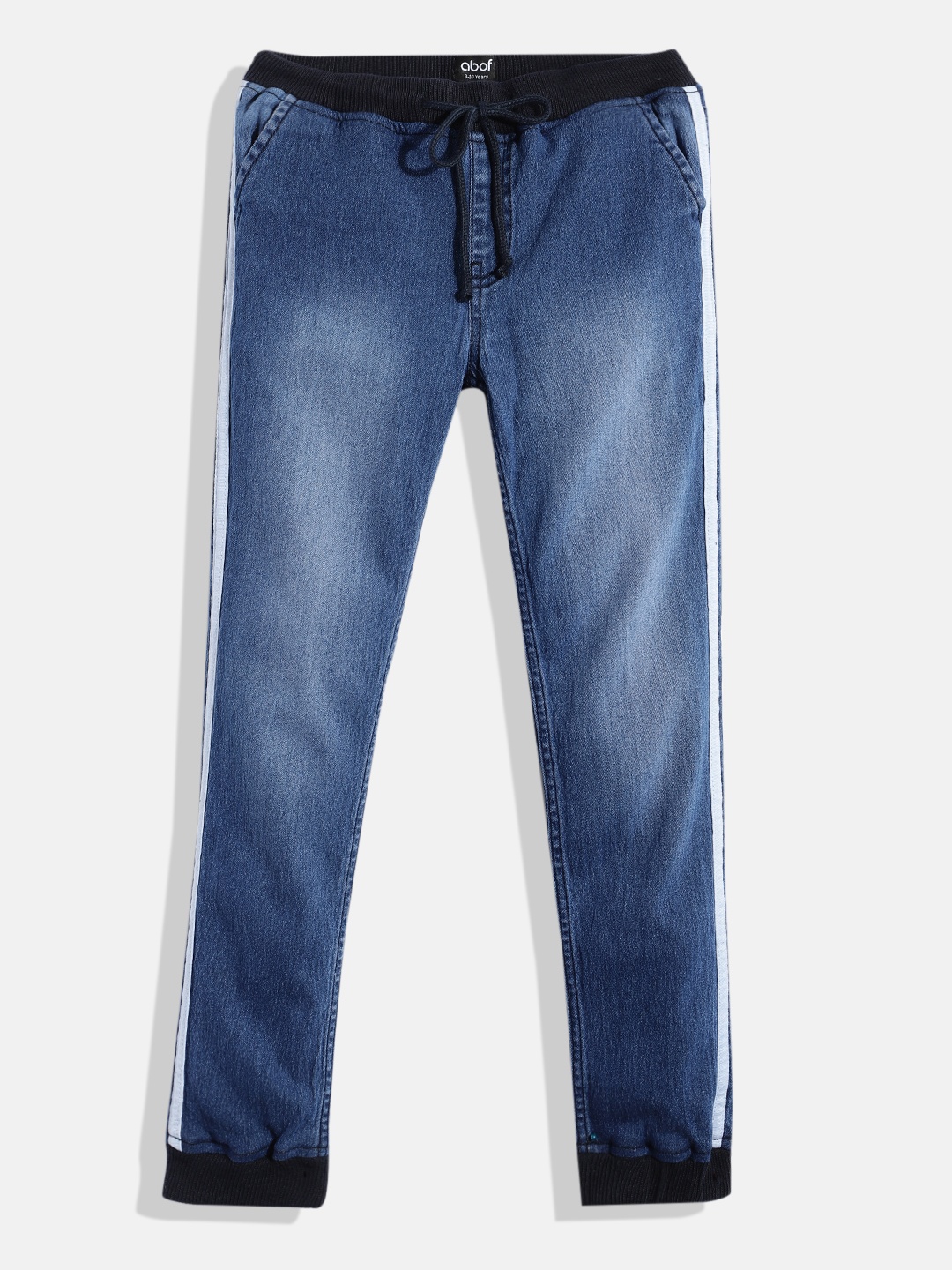 

abof Boys Blue Clean Look Stretchable Jogger Jeans