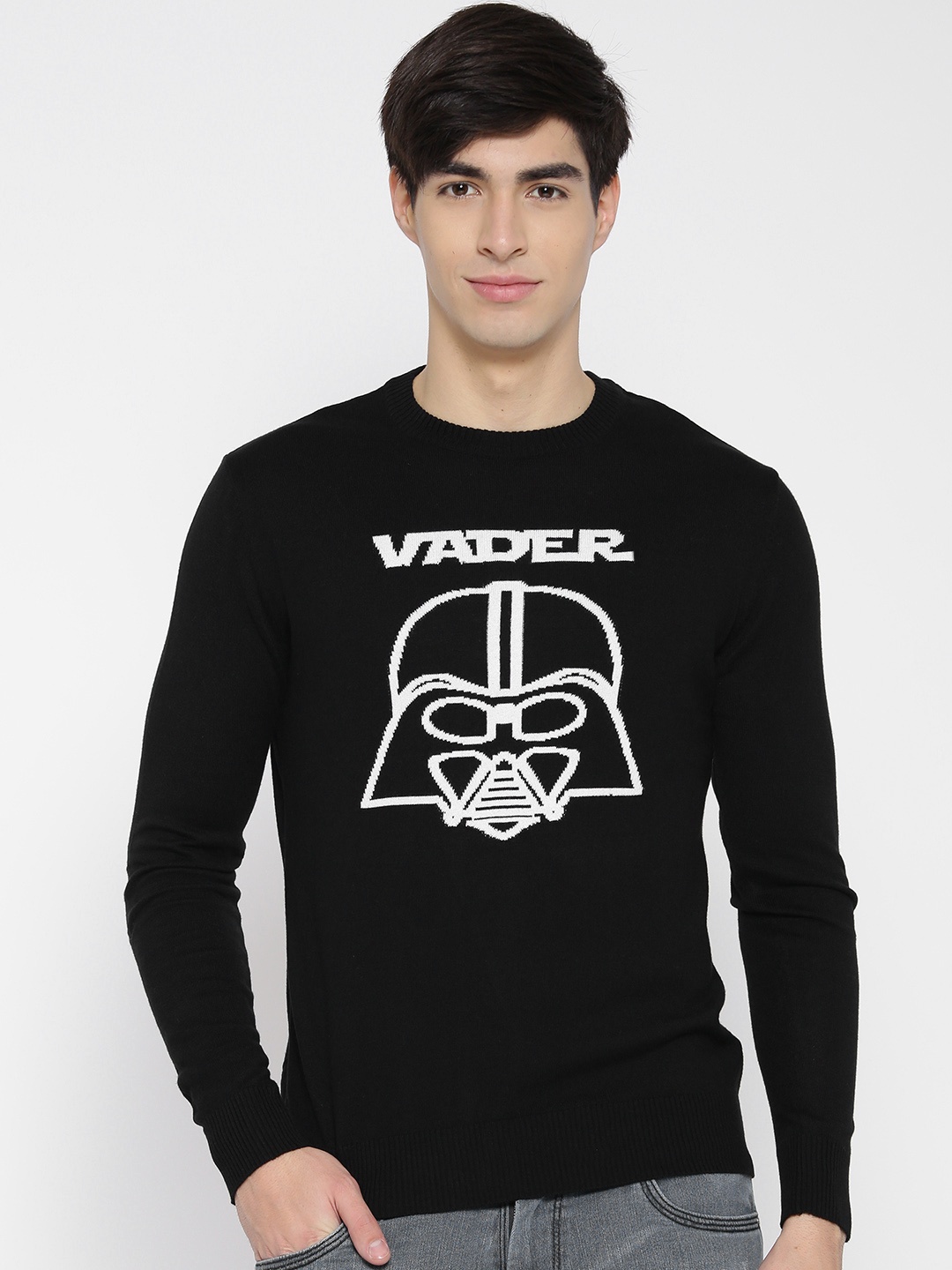 

Free Authority Men Black Star Wars Print Sweater