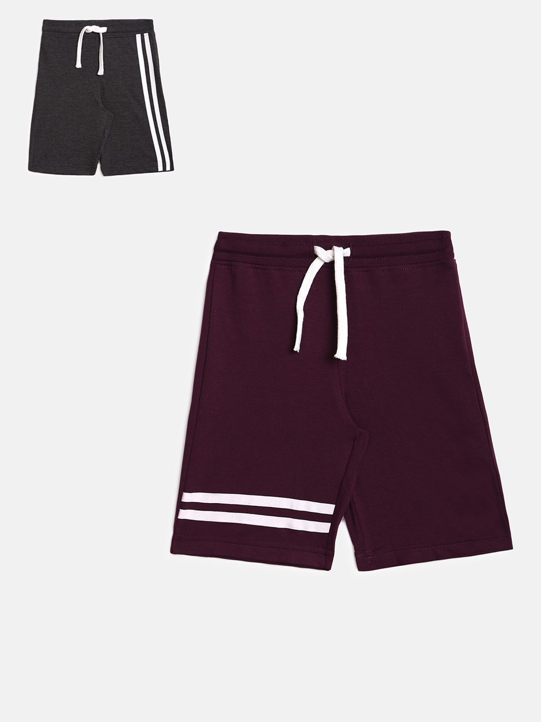 

abof Boys Pack Of 2 Burgundy Shorts