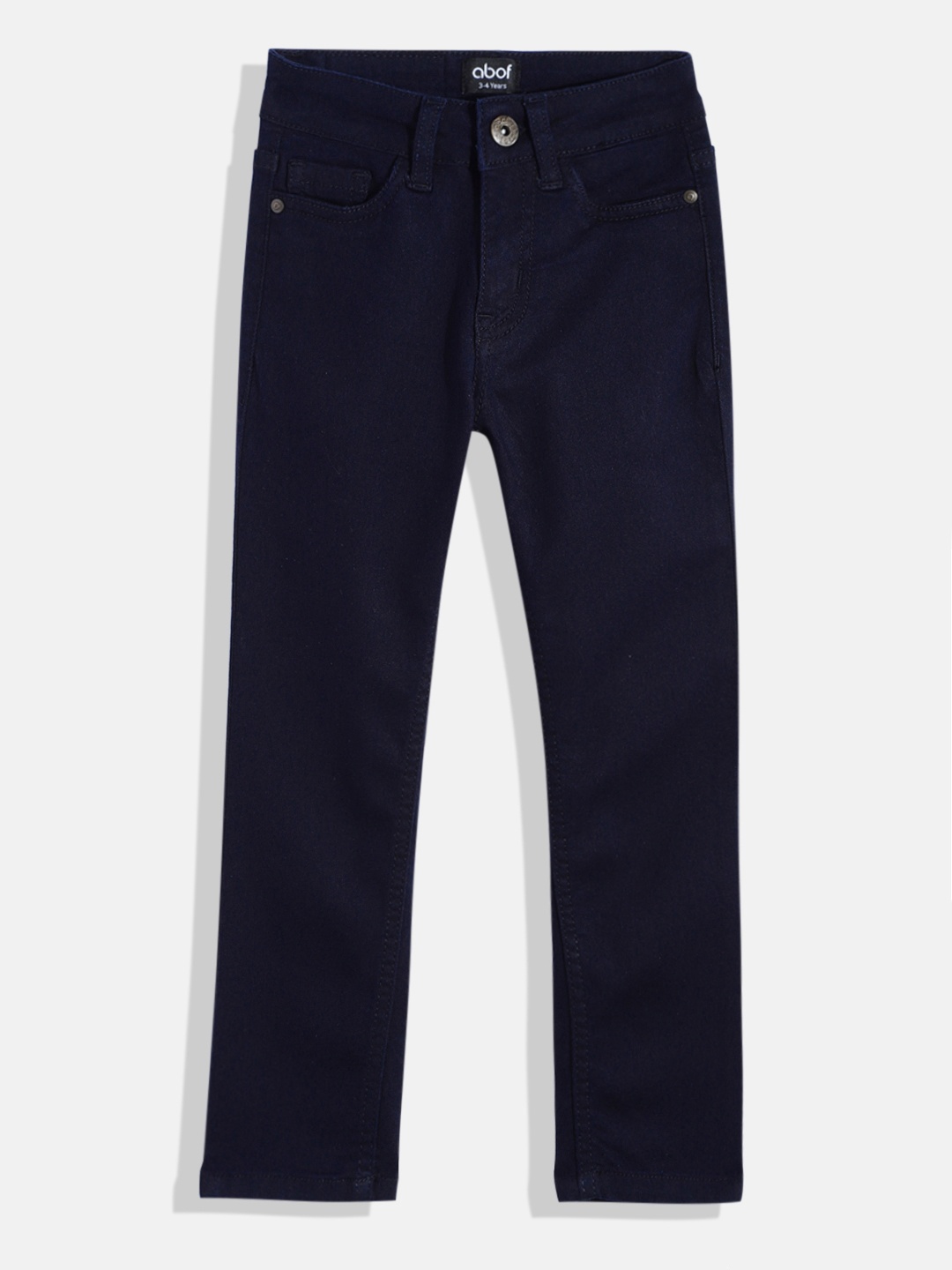

abof Girls Slim Fit Clean Look Stretchable Jeans, Navy blue
