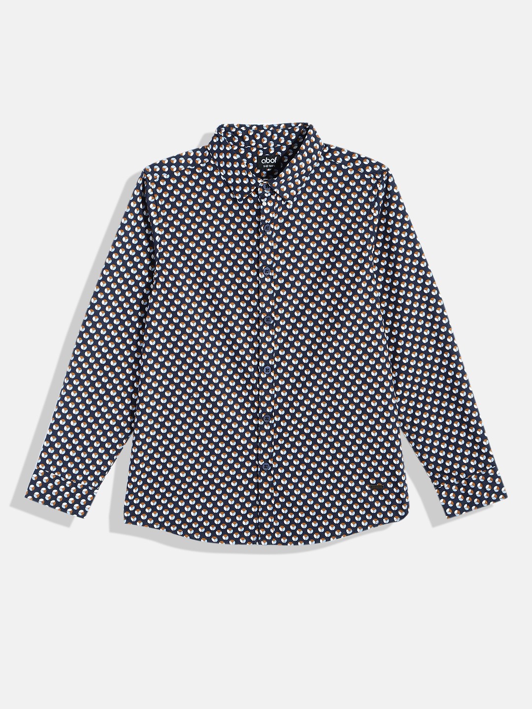 

abof Boys Printed Printed Pure Cotton Casual Shirt, Blue