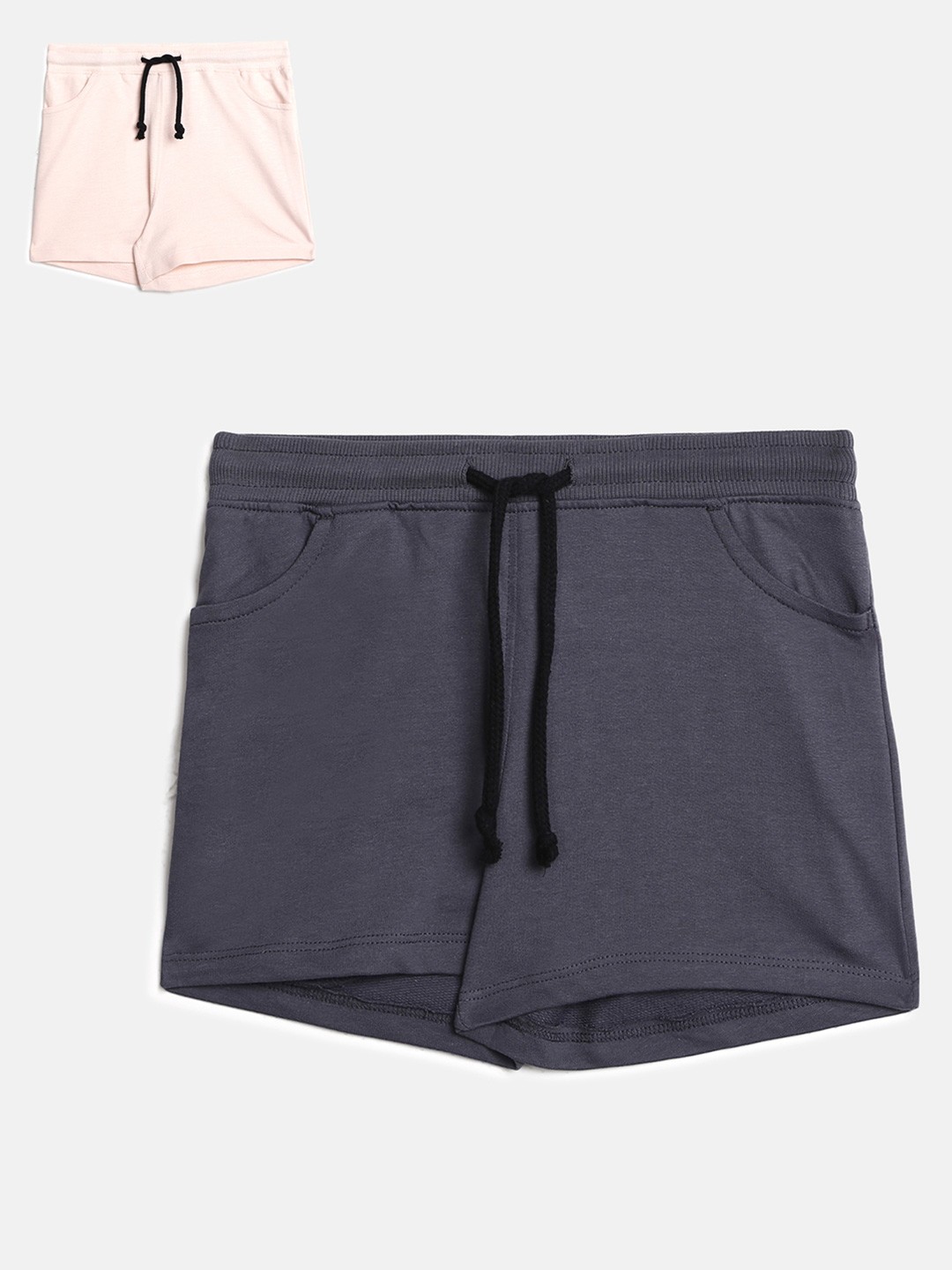 

abof Girls Pack Of 2 Grey Shorts