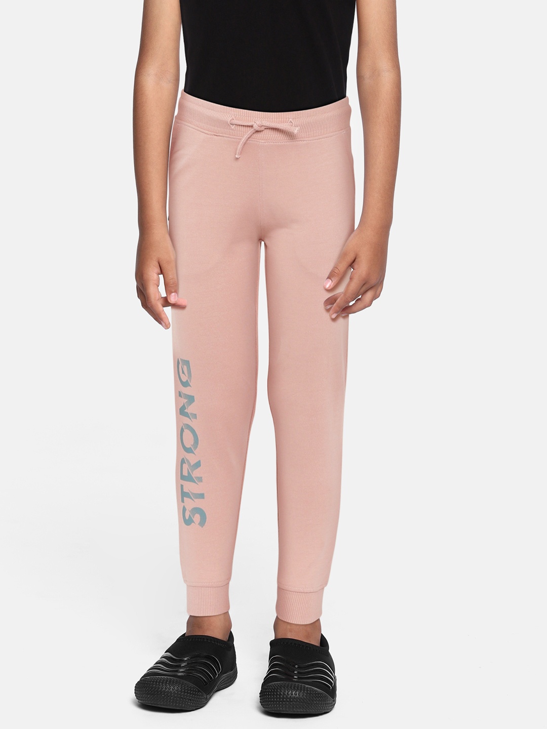 

abof Boys Pink Printed Regular Fit Pure Cotton Joggers