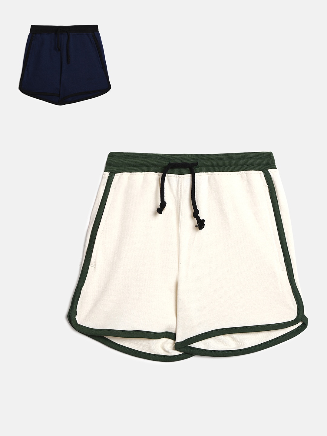 

abof Girls Pack Of 2 Navy Blue Shorts