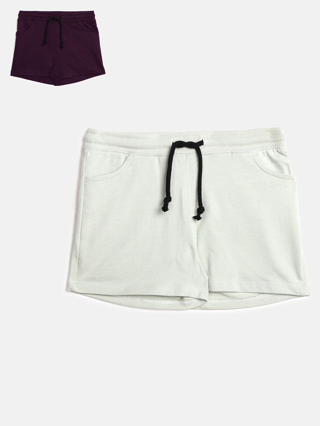 

abof Girls Pack Of 2 Off White Shorts