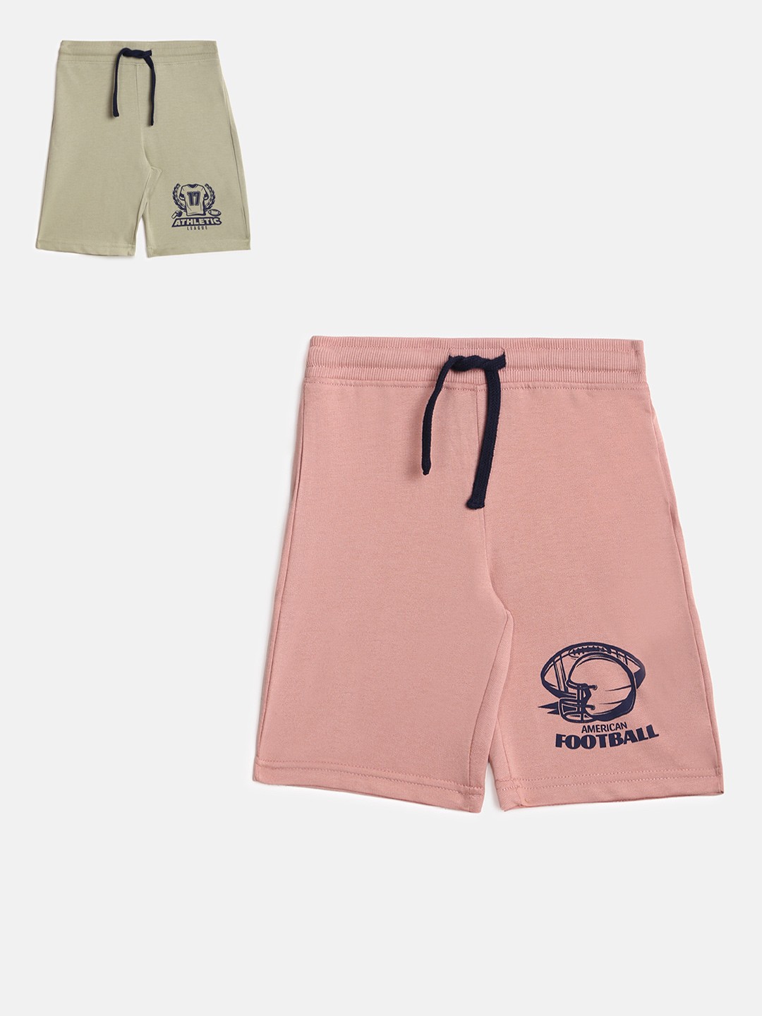 

abof Boys Pack Of 2 Taupe Shorts