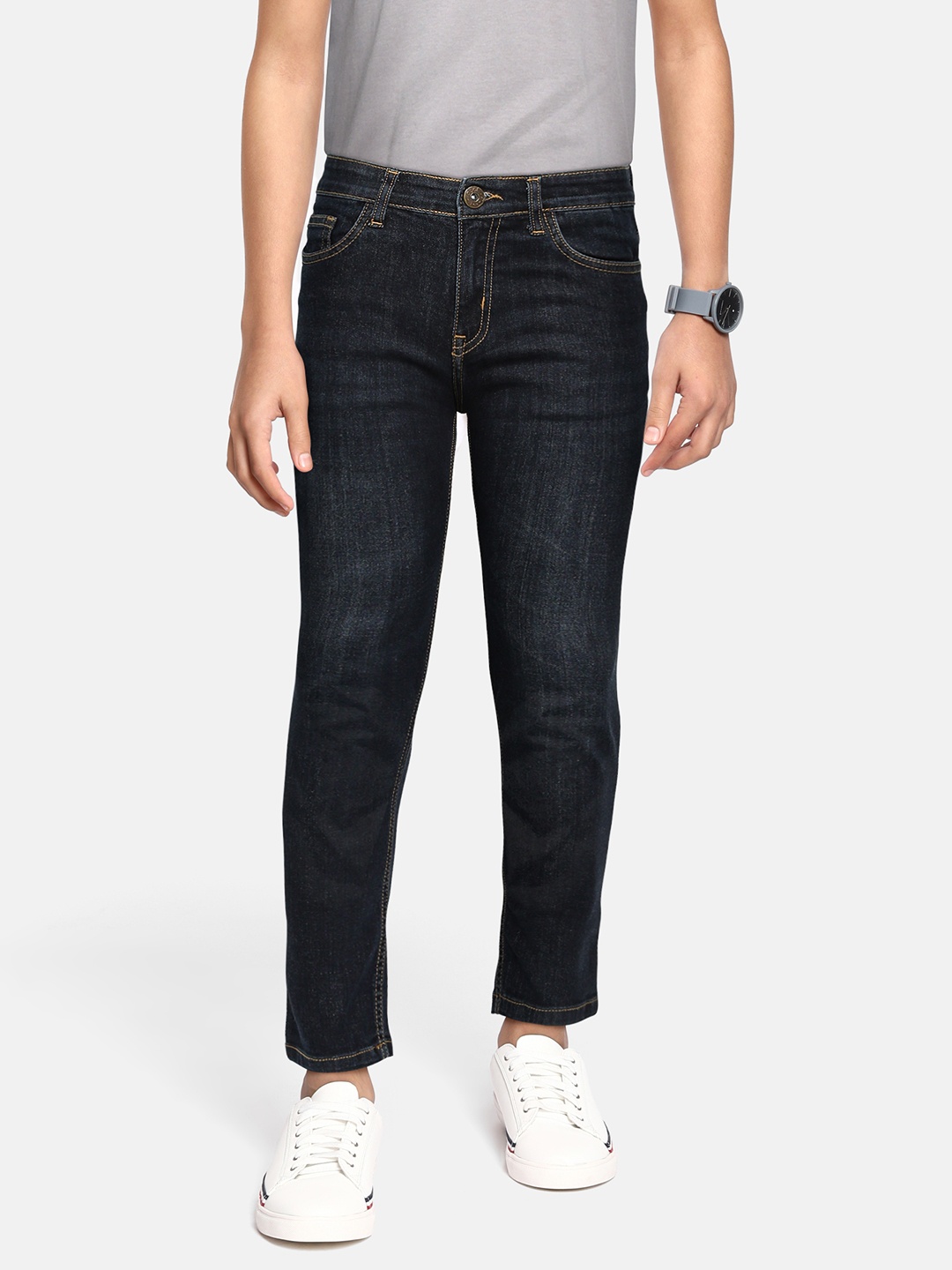 

abof Boys Blue Light Fade Stretchable Jeans
