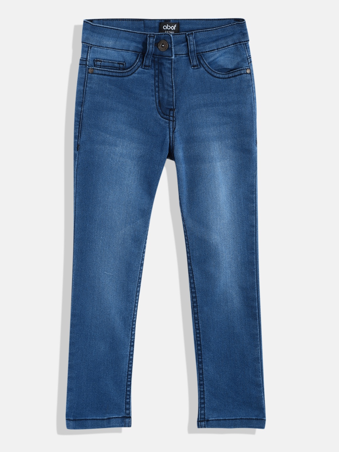 

abof Girls Slim Fit Clean Look Stretchable Jeans, Blue