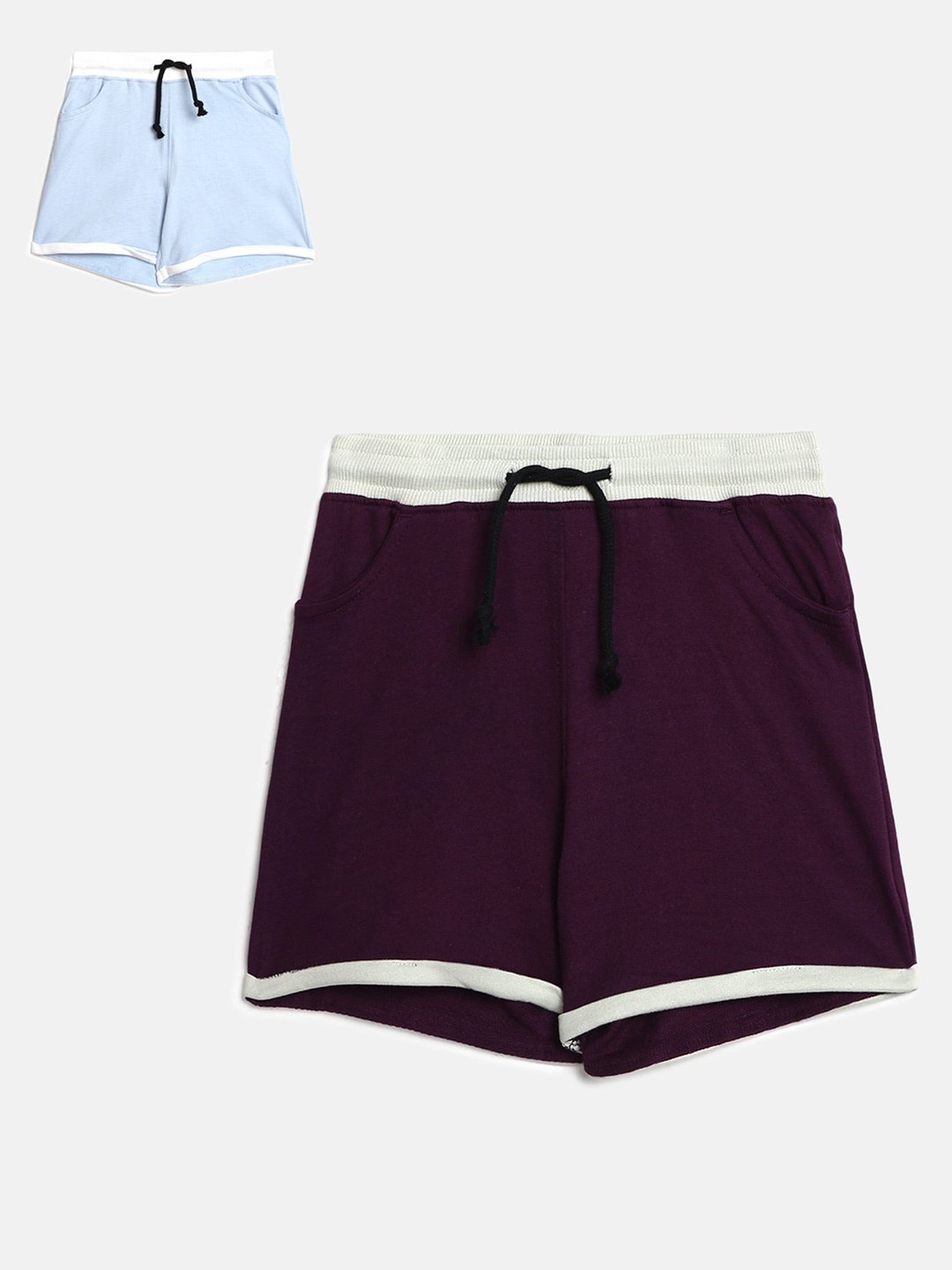 

abof Girls Pack Of 2 Purple Shorts