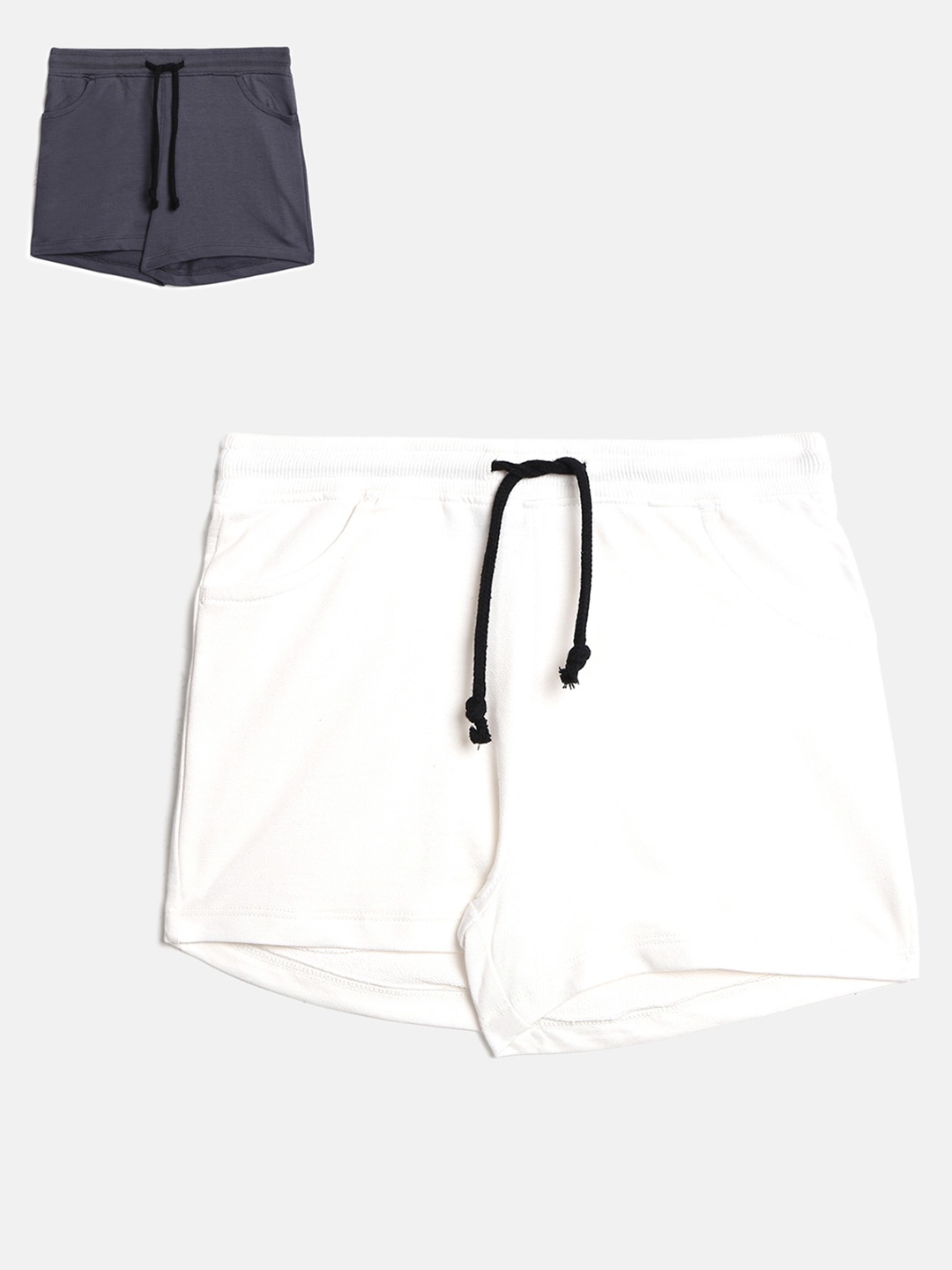 

abof Girls Pack Of 2 White Shorts