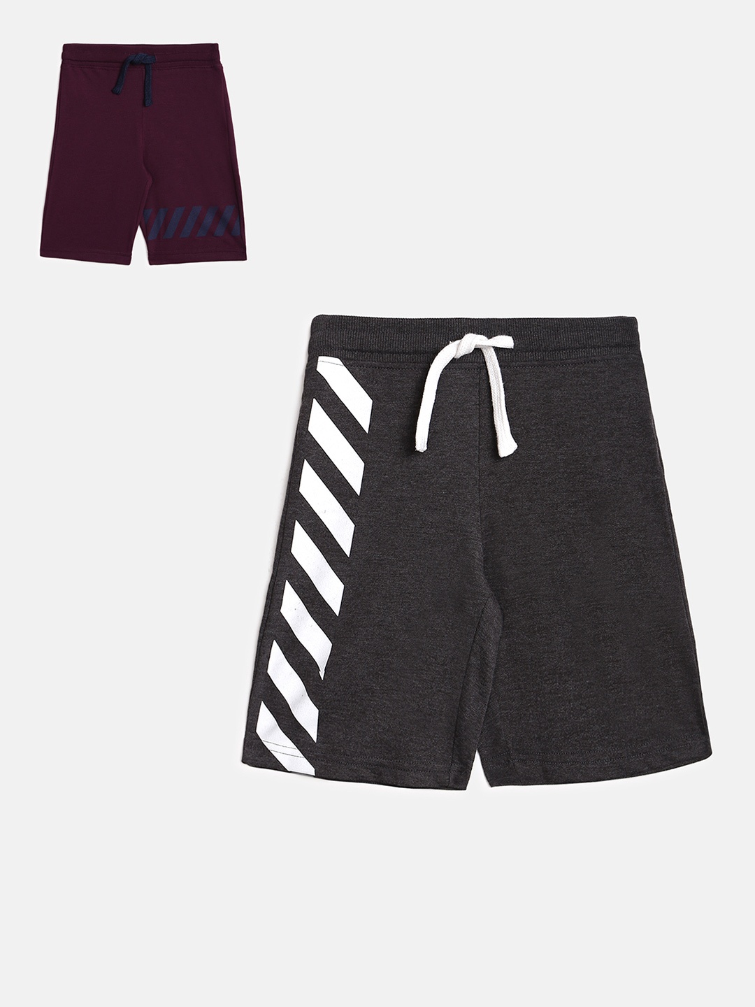 

abof Boys Pack Of 2 Grey Shorts