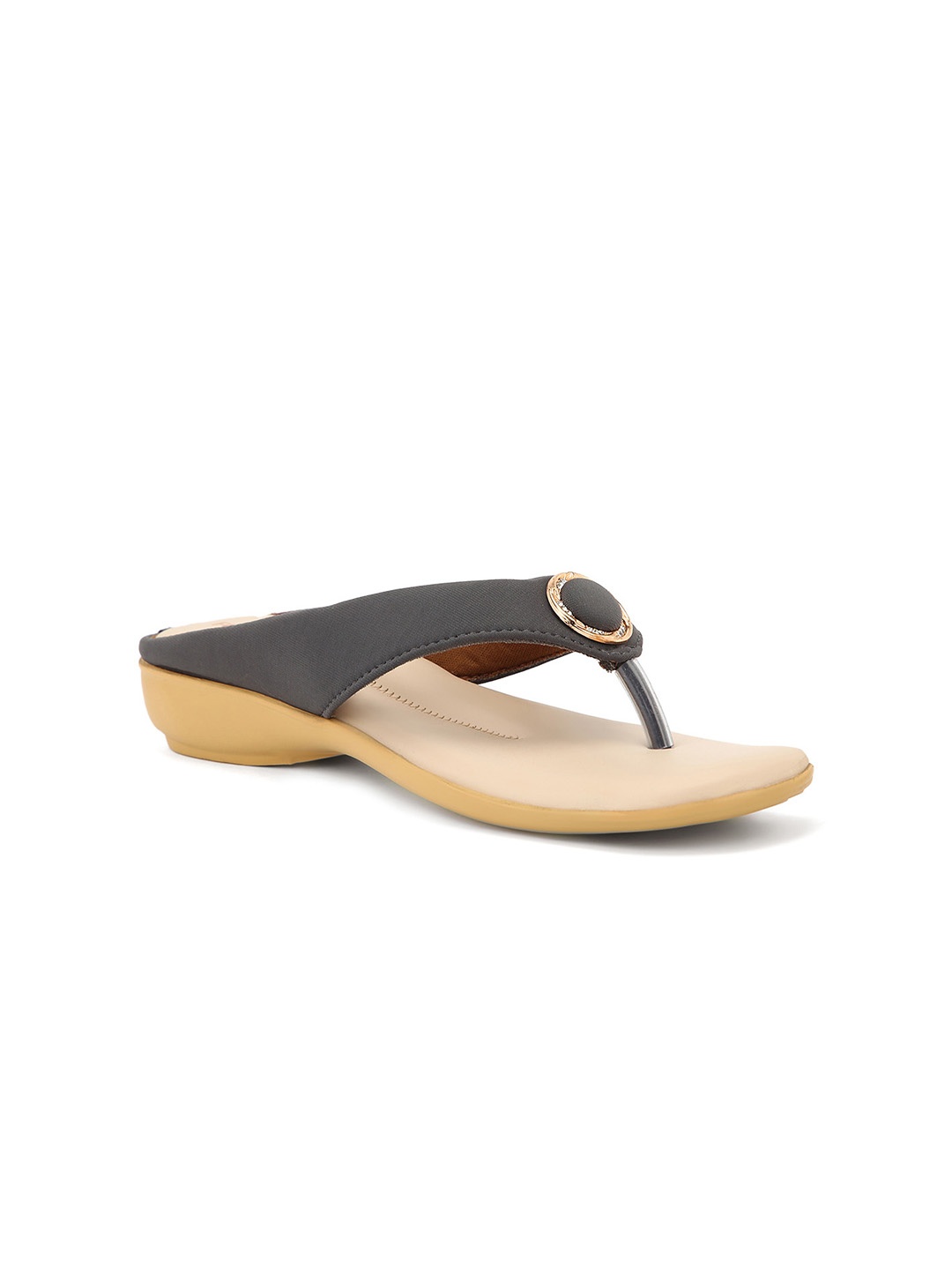 

FOOTSOUL Women Grey Open Toe Flats