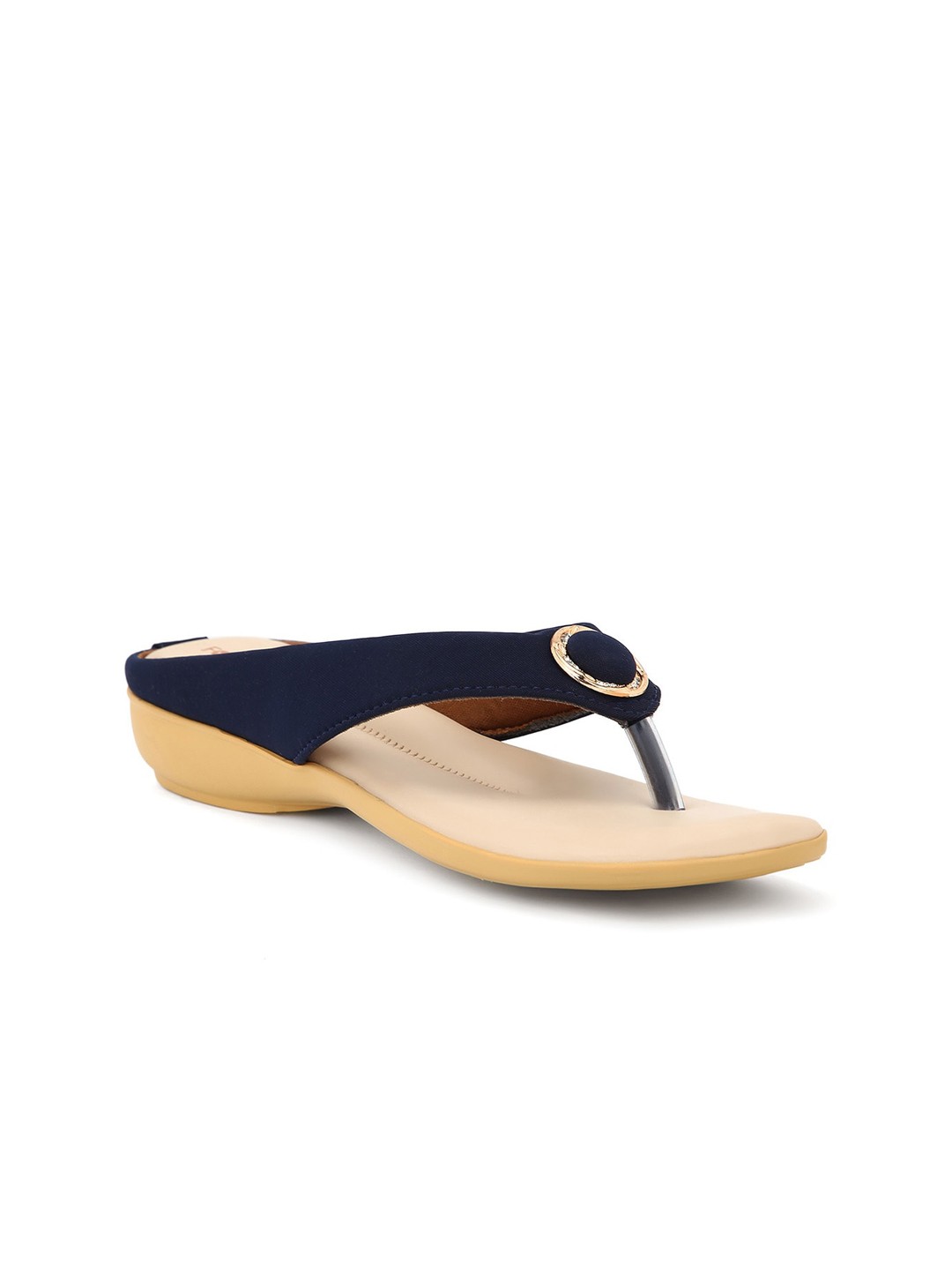 

FOOTSOUL Women Blue Open Toe Flats