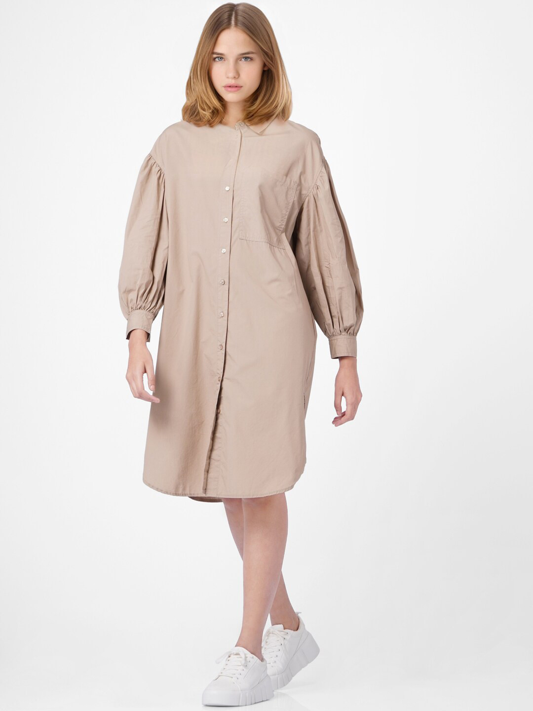 

ONLY Beige Shirt Dress