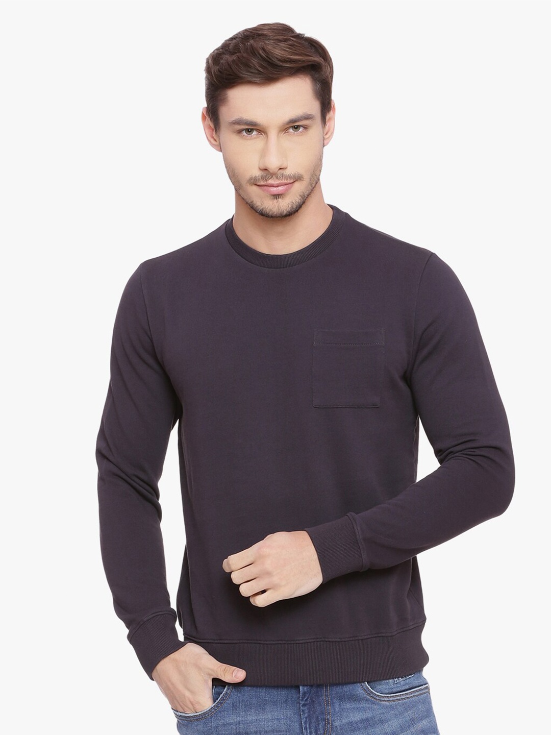 

Basics Men Grey Pullover