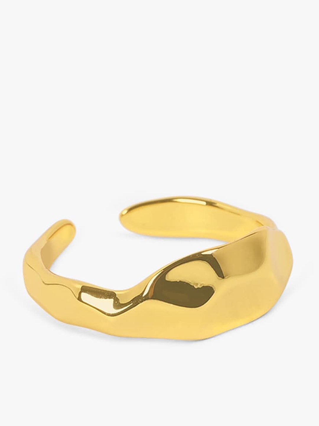 

March by FableStreet Gold-Toned Gold-Plated Finger Ring