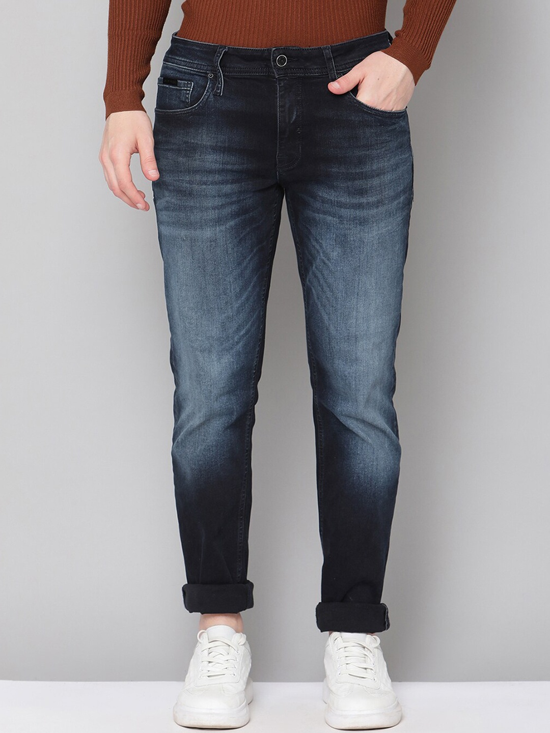 

Antony Morato Men Blue Slim Fit Heavy Fade Jeans