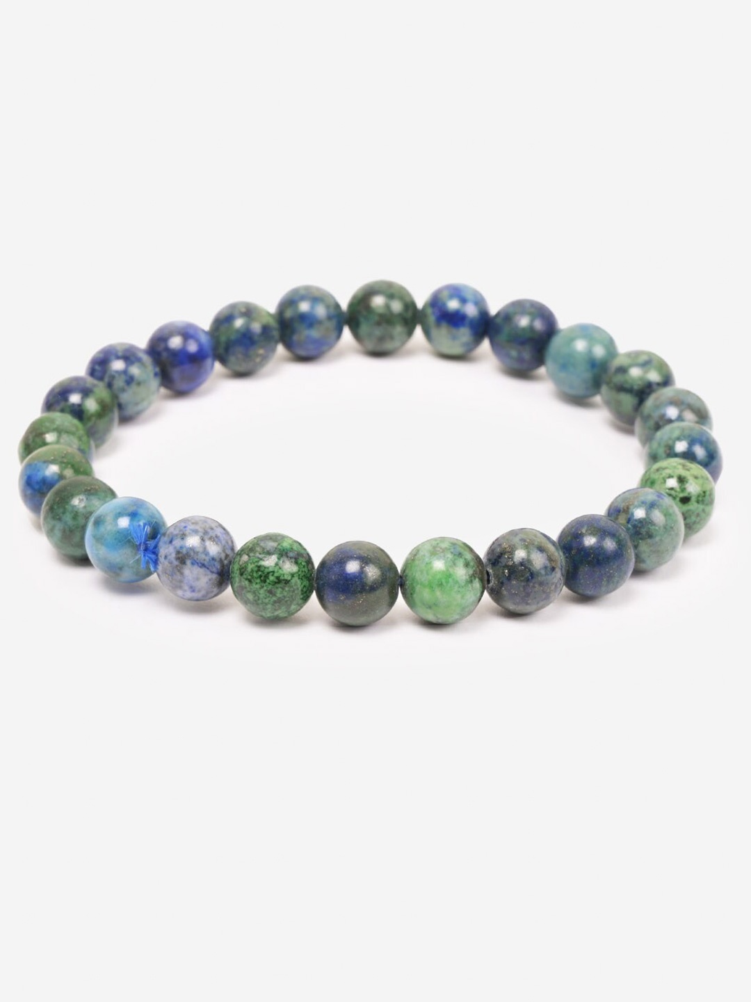 

BuckleUp Unisex Blue & Green Crystals Wraparound Bracelet