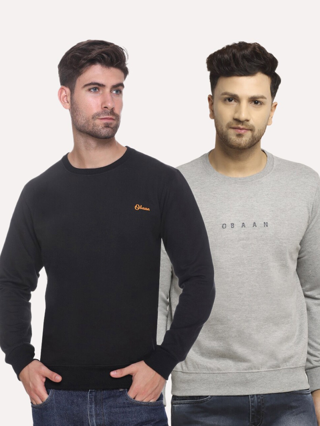 

Obaan Men Black Sweatshirt