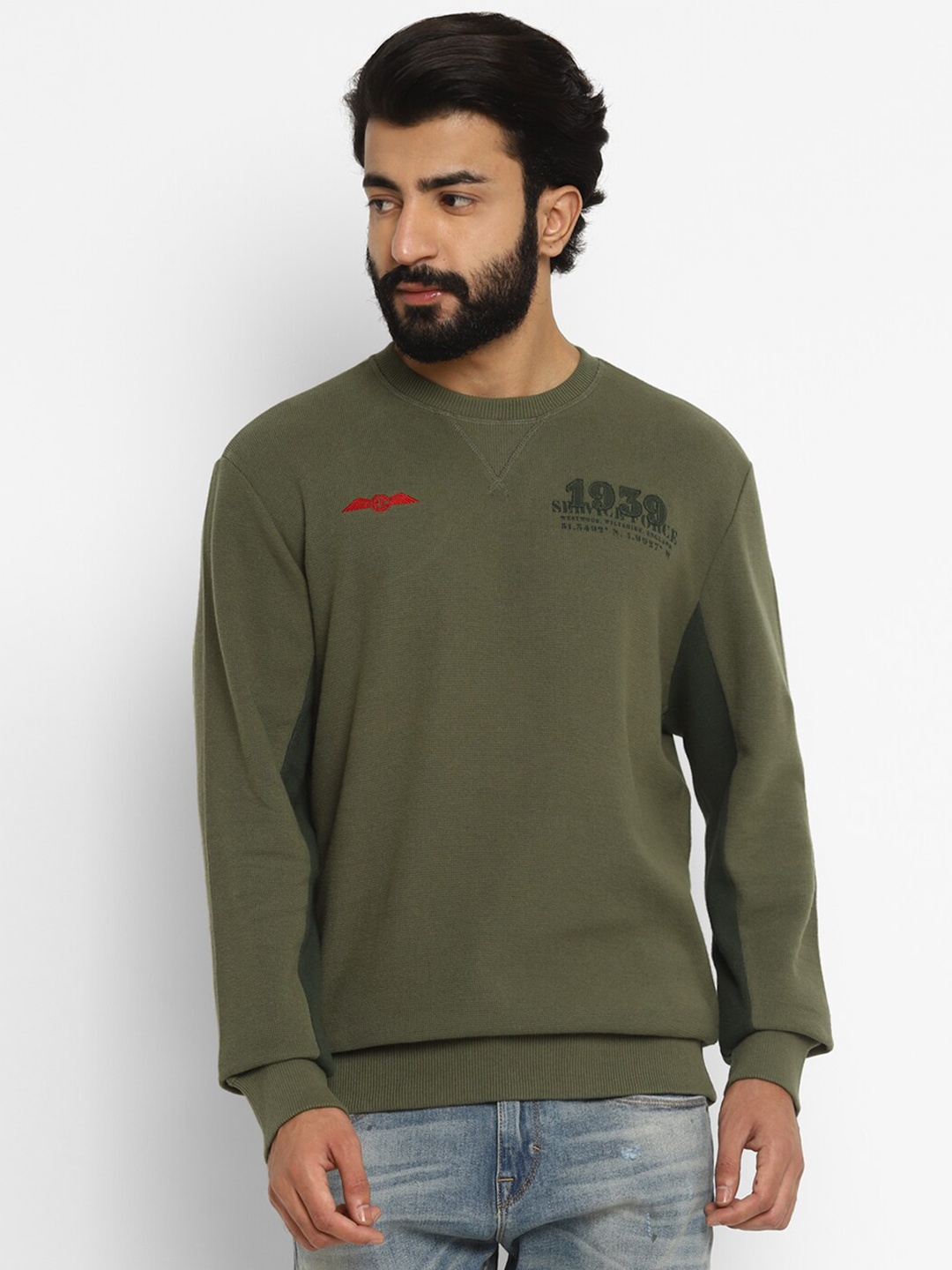 

Royal Enfield Men Green Sweatshirt