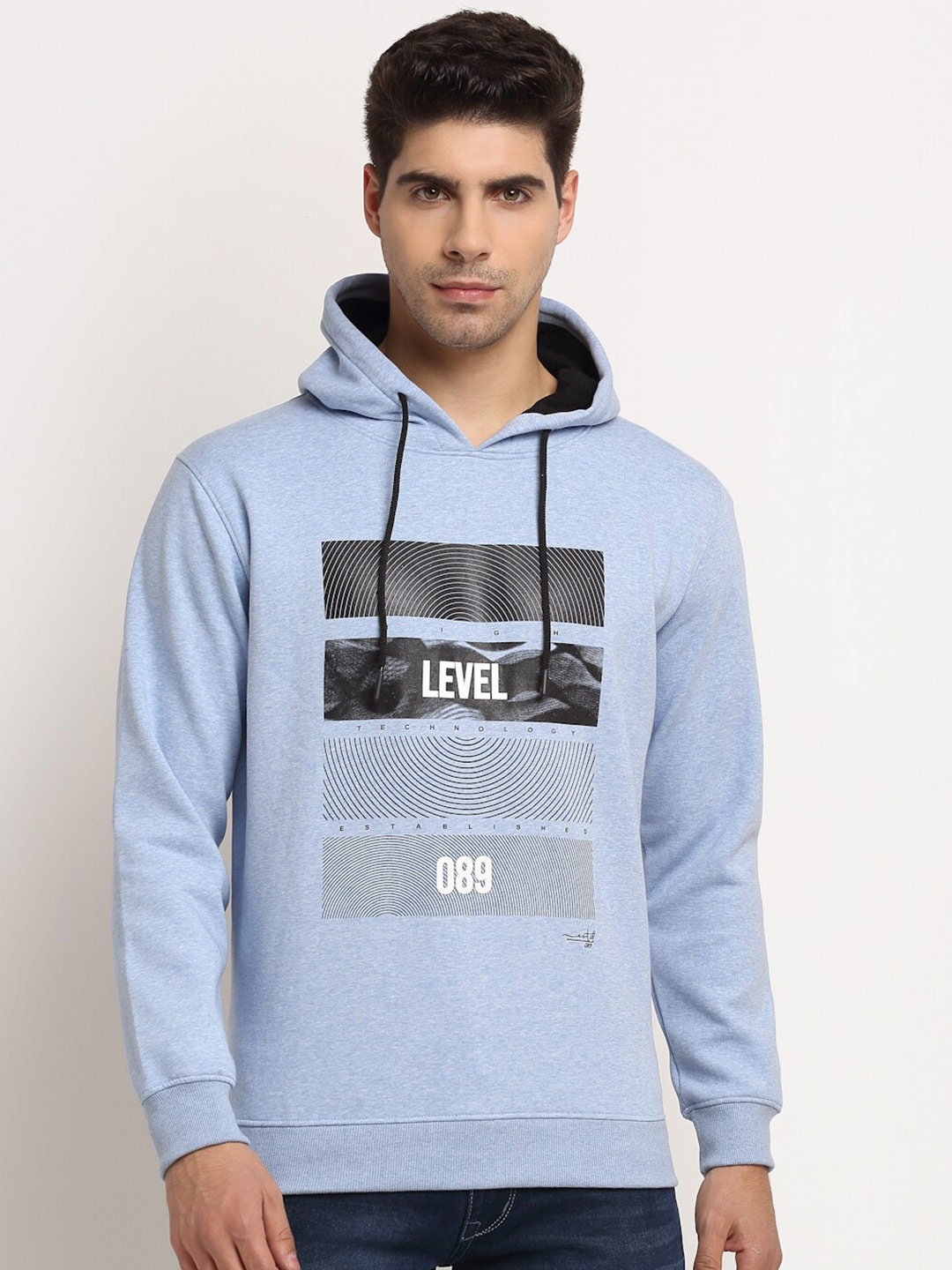 

Cantabil Men Blue Printed Sweatshirt