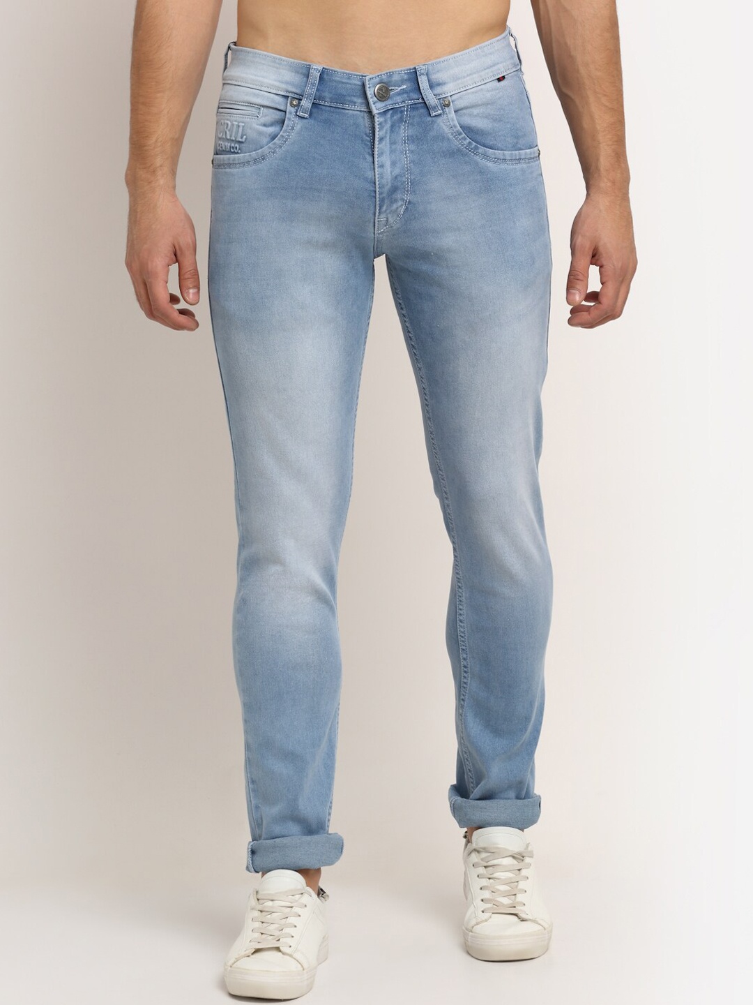 

Cantabil Men Blue Stretchable Denim Jeans