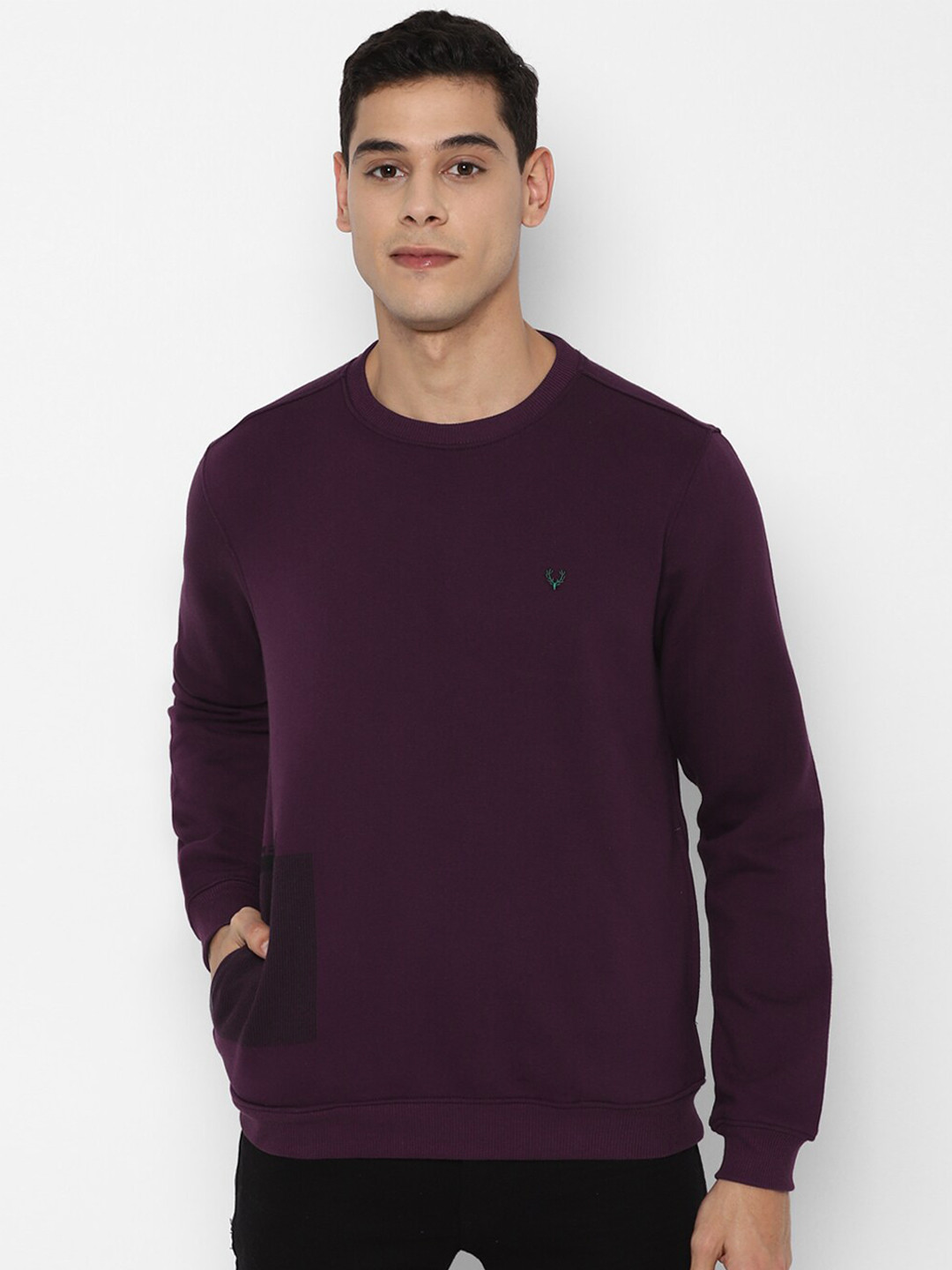 

Allen Solly Men Purple Sweatshirt