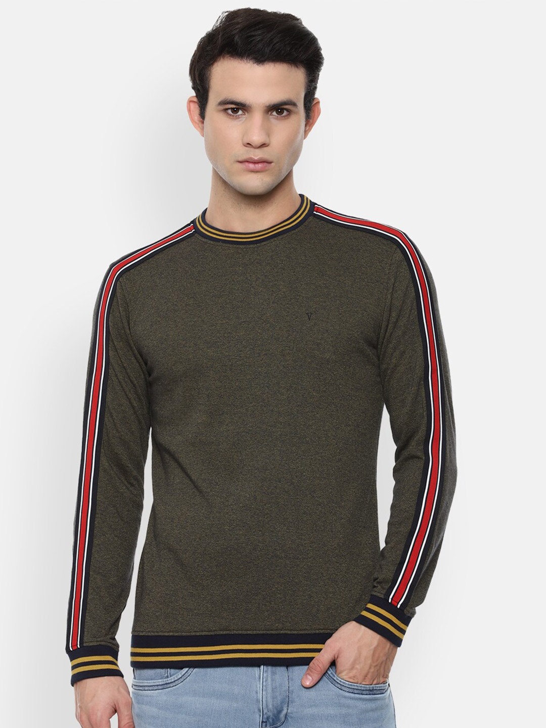 

Van Heusen Sport Men Olive Green Sweatshirt