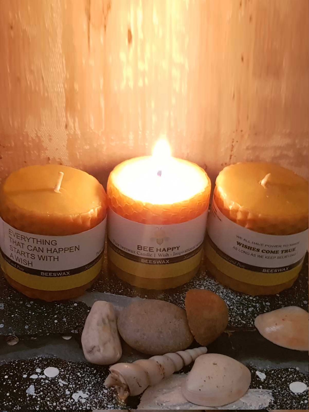 

Pratha Set Of 3 Yellow Solid Pillar Candles