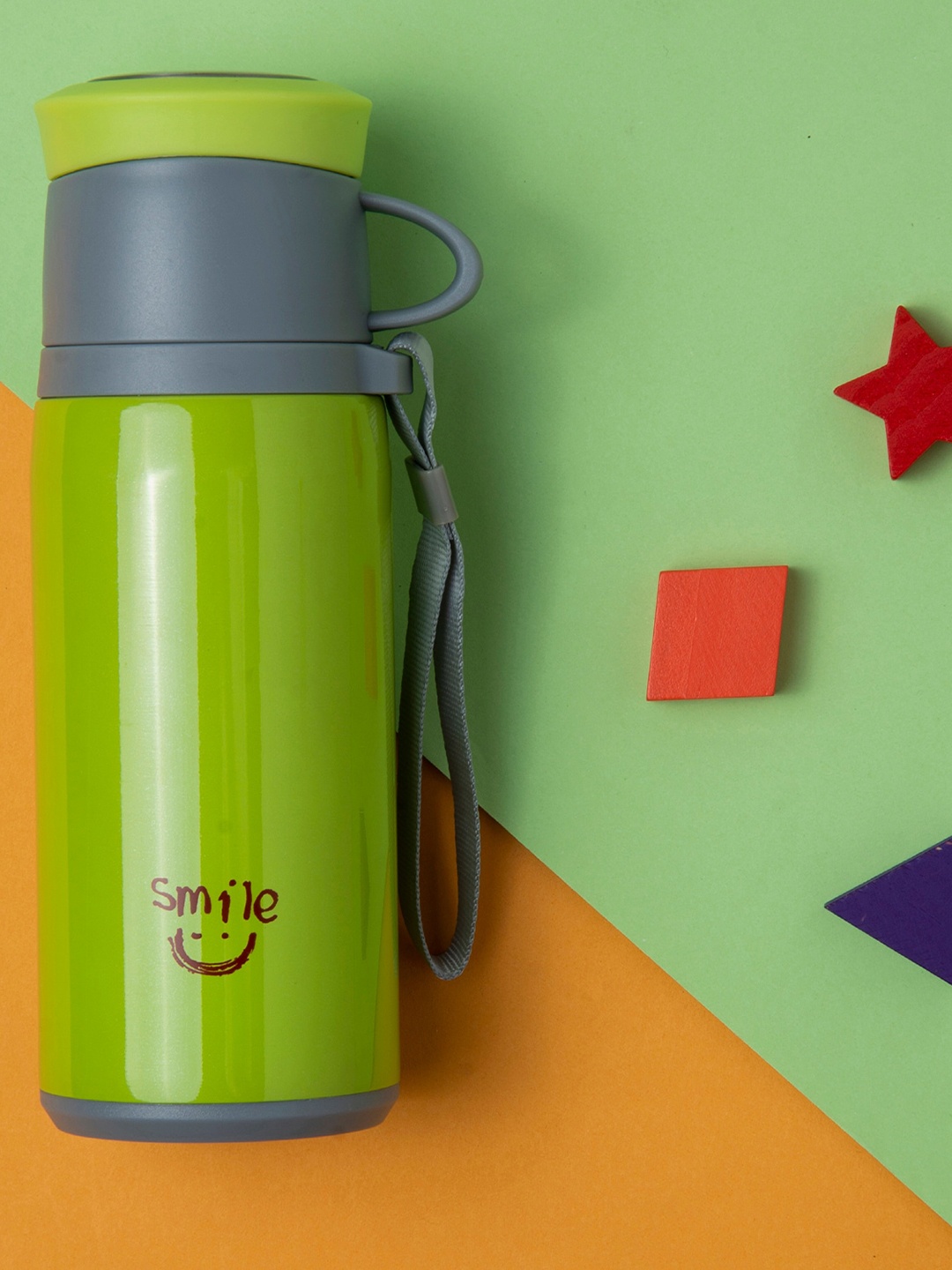 

Baby Moo Kids Green & Grey Solid Stainless Steel Flask - 350 ml