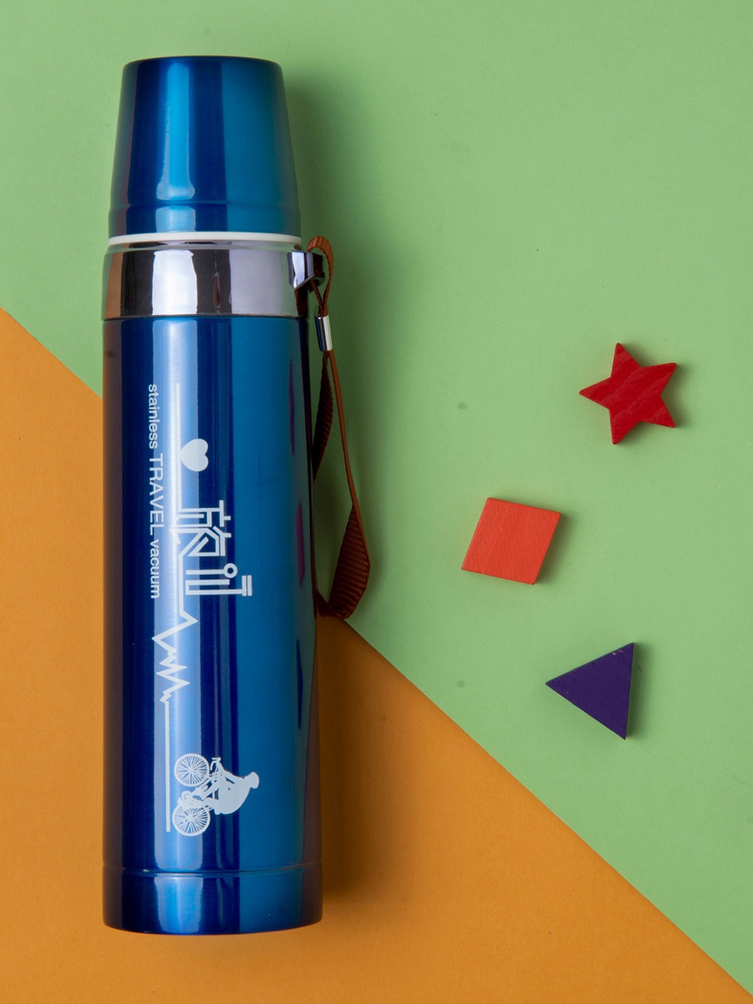 

Baby Moo Kids Blue & White Printed Stainless Steel Flask 1000Ml