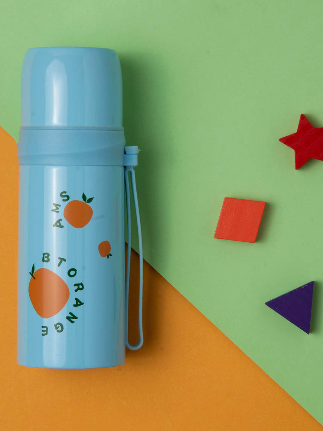

Baby Moo Kids Blue & Orange Printed Stainless Steel Flask 350 ML
