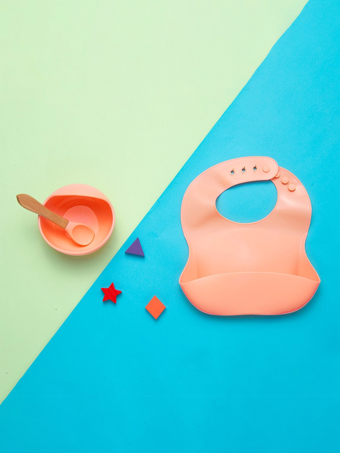 

Baby Moo Peach-Coloured & 1 Pieces Stoneware Matte Dinner Set