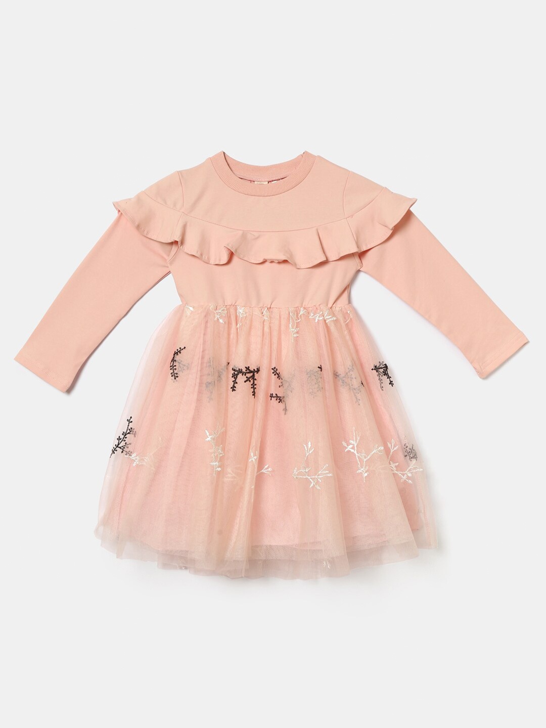 

Hopscotch Pink Printed Dress