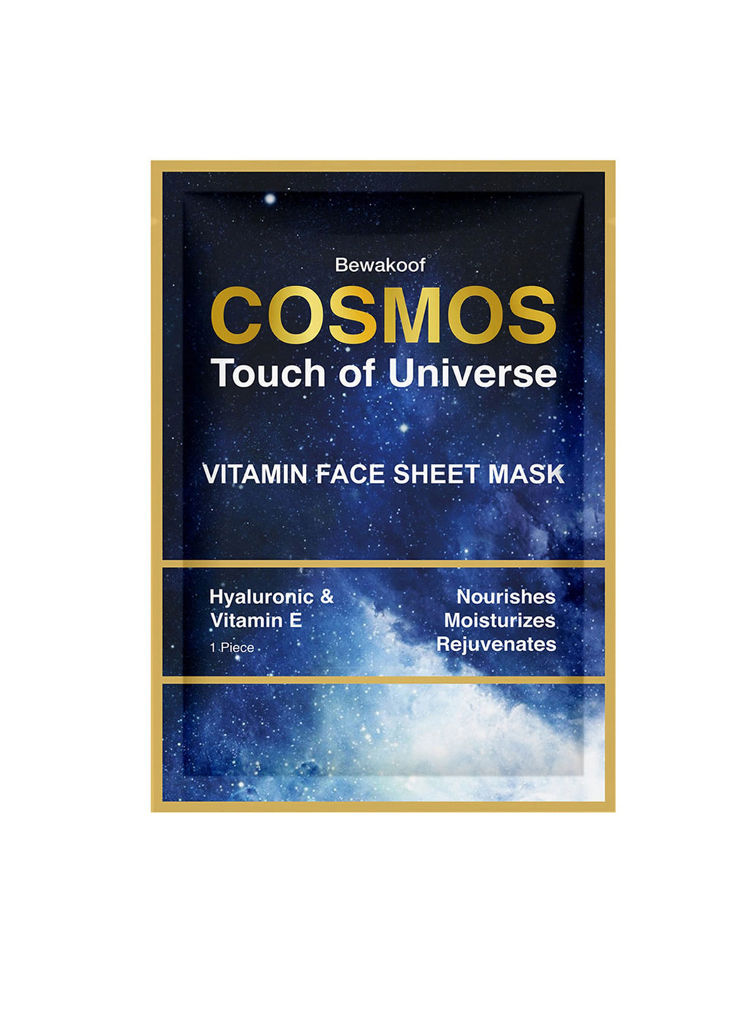 

BEWAKOOF COSMOS Unisex Magic Vitamin Face Sheet With Hyaluronic And Vitamin E, White